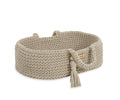 Moses basket BOHO cotton - doll carrier - light beige