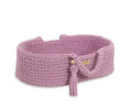 Moses basket BOHO cotton - doll carrier - lavender