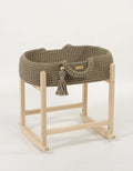 Moses basket BOHO cotton doll carrier with cradle - mocca