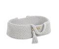 Moses basket BOHO cotton - doll carrier - light grey