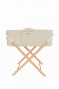 Moses basket BOHO Handmade with stand - cream