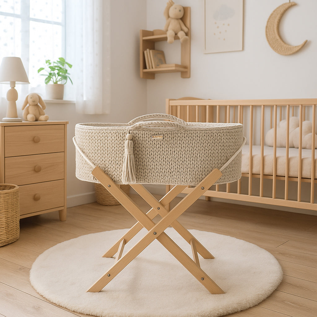 Moses basket mattress BOHO - SILVER