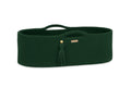Moses basket BOHO Handmade cotton with mattress - bottle green