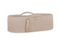 Moses basket BOHO Handmade cotton with mattress - light beige
