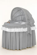 Moses Basket/Wicker hood crib- Little Prince anthracite