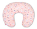 Breastfeeding Pillow Nursing Croissant Pillow, removable, Hands-Free Feeding - ballerinas pink