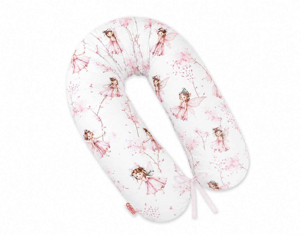 Pregnancy pillow- Longer, removable pillowcase - Blossom Fairies