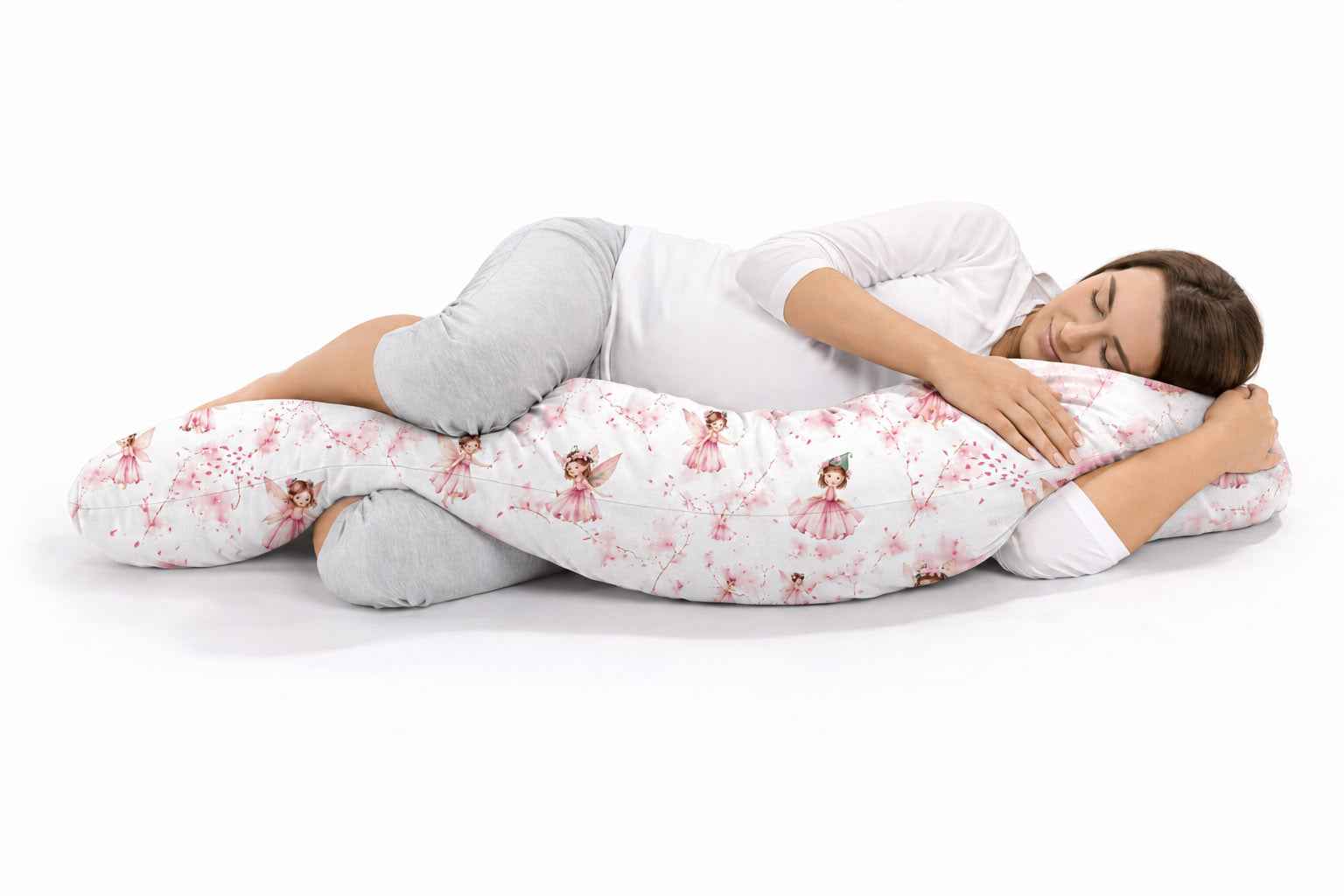 Pregnancy pillow- Longer, removable pillowcase - Blossom Fairies