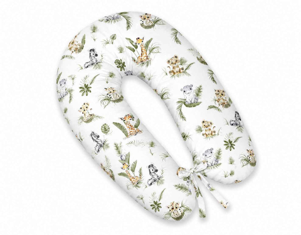Pregnancy pillow- Longer, removable pillowcase -  Little Safari