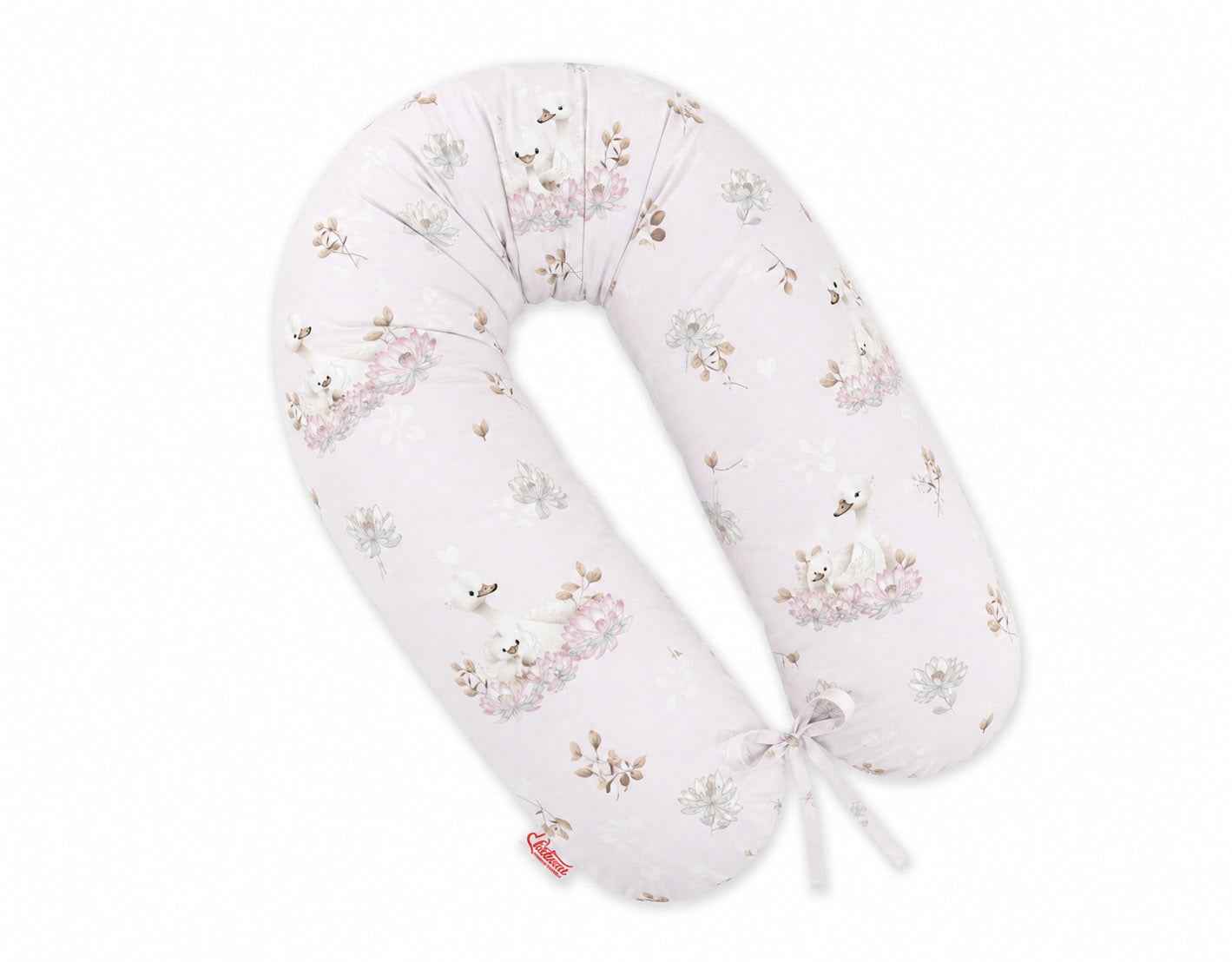 Pregnancy pillow- Longer, removable pillowcase -  Little Swans
