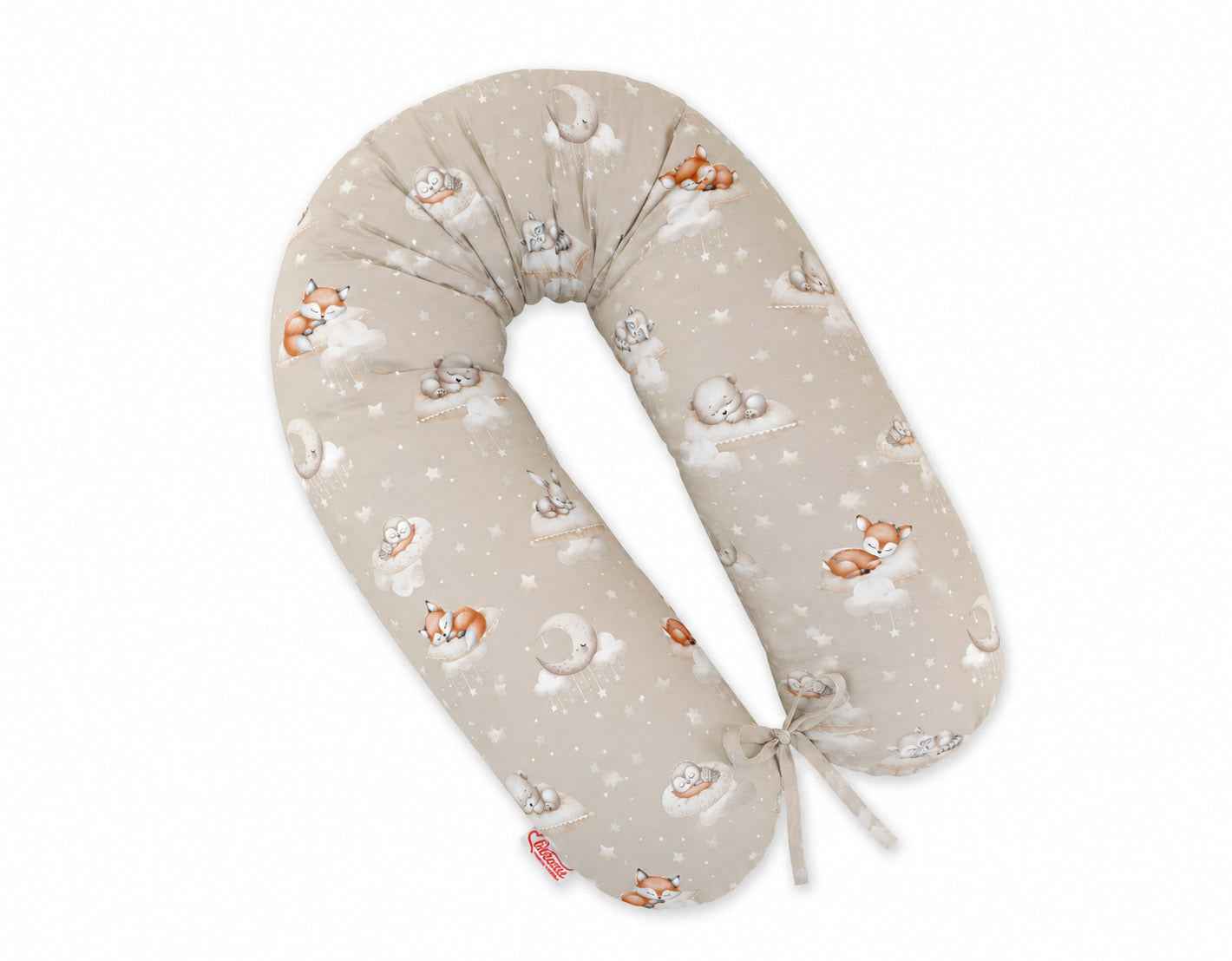 Pregnancy pillow- Longer, removable pillowcase - Twinkle Woodland