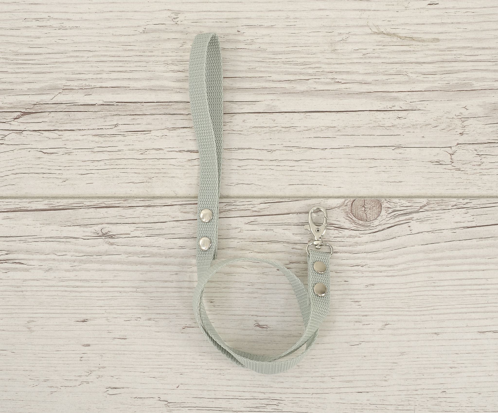 Tether for hobby horse made of webbing tape - sage