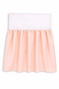 Dust Ruffle Crib - Bed Skirt - Masking flounce 120x60cm - peach