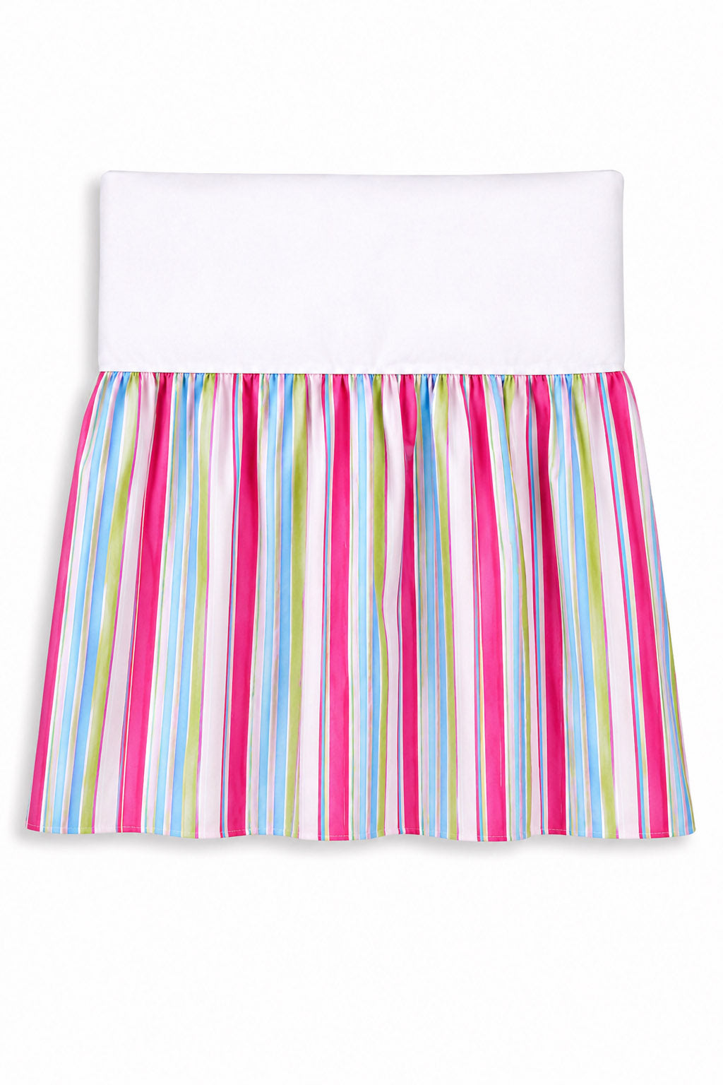 Dust Ruffle Crib - Bed Skirt - Masking flounce 120x60cm - lilac strips