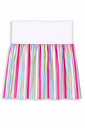 Dust Ruffle Crib - Bed Skirt - Masking flounce 120x60cm - lilac strips
