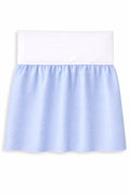 Dust Ruffle Crib - Bed Skirt - Masking flounce 120x60cm - white dots on blue