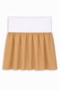 Dust Ruffle Crib - Bed Skirt - Masking flounce 120x60cm - toffee