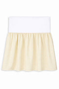 Dust Ruffle Crib - Bed Skirt - Masking flounce 120x60cm - cream-coloured check