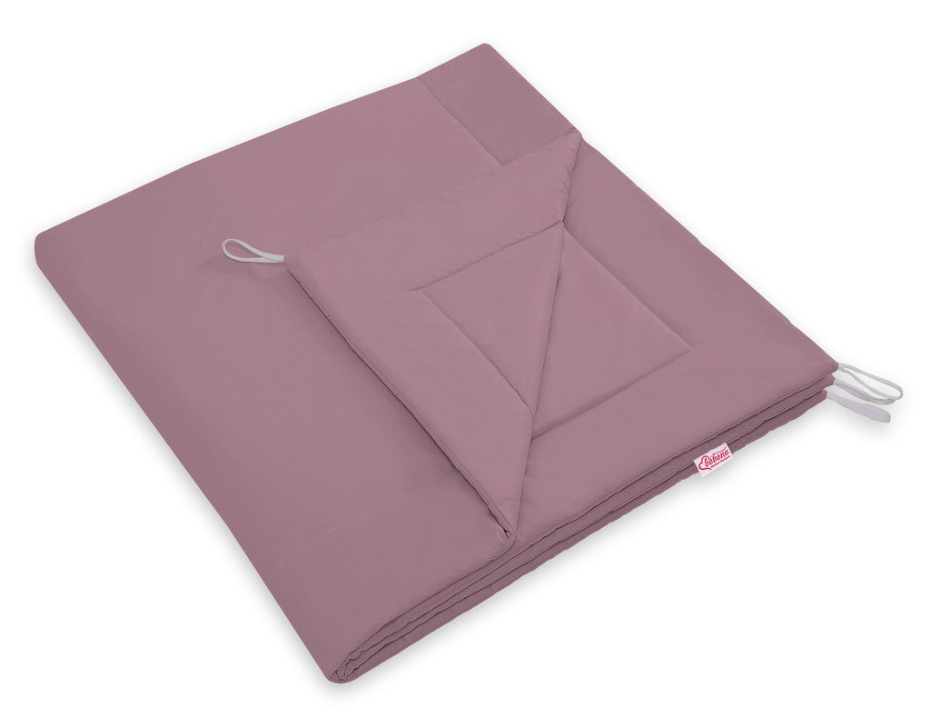 Teepee tent for kids + playmat + pillows + decorative feathers - pastel violet