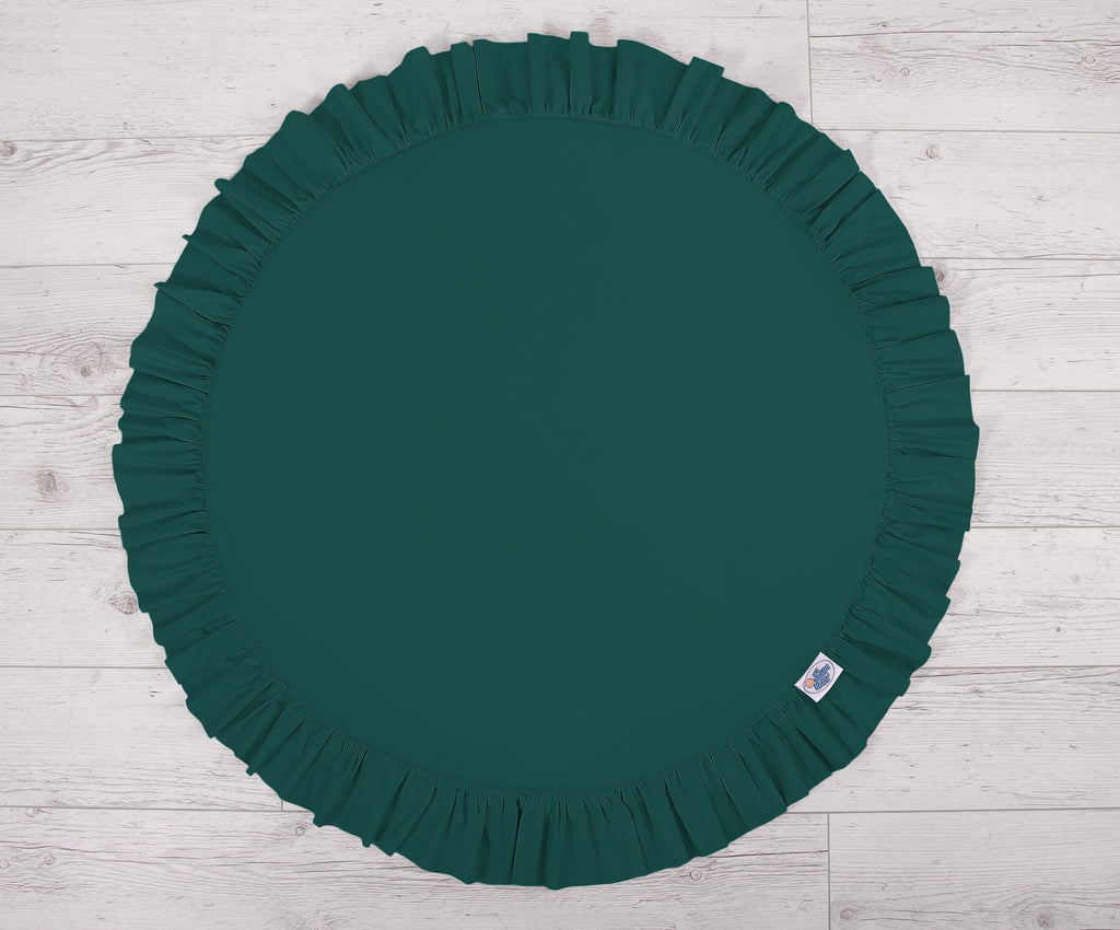 Floor play mat - bottle green