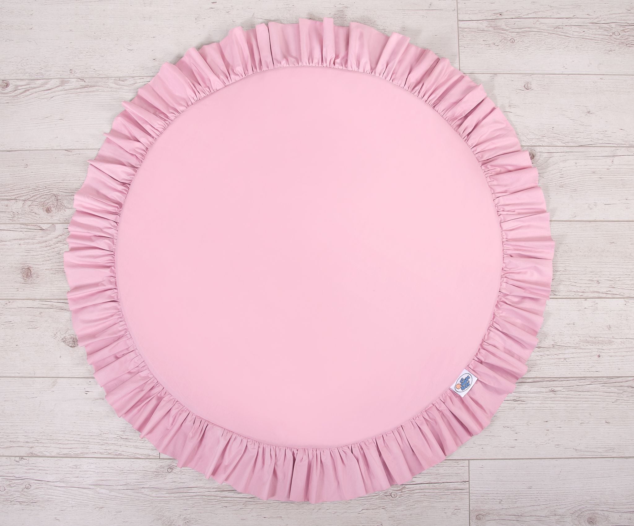 Set: Hanging baldachin for children's room cotton + Floor play mat + pillows - pink