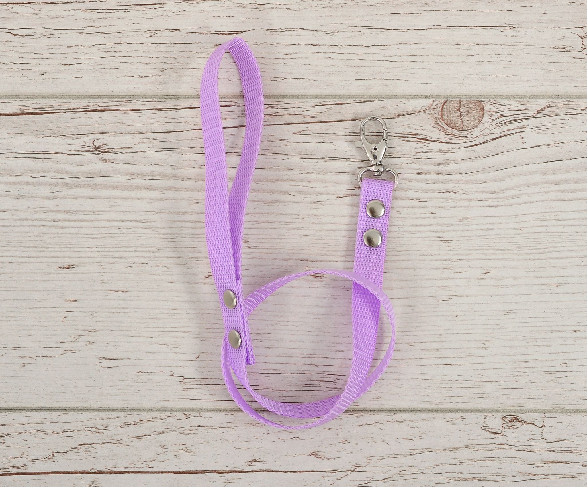 Tether for hobby horse made of webbing tape - purple
