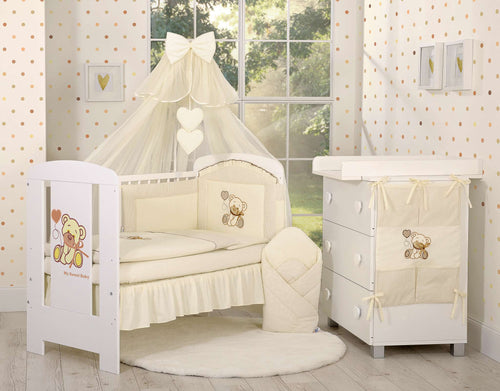 Baby nest - Bear with bow brown