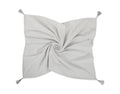 Muslin blanket for kids with tassels - grey