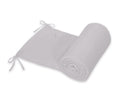Universal muslin cot bumper 180x30 cm - gray