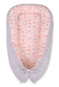 Baby nest double-sided Premium Cocoon for infants BOBONO- ballerinas pink