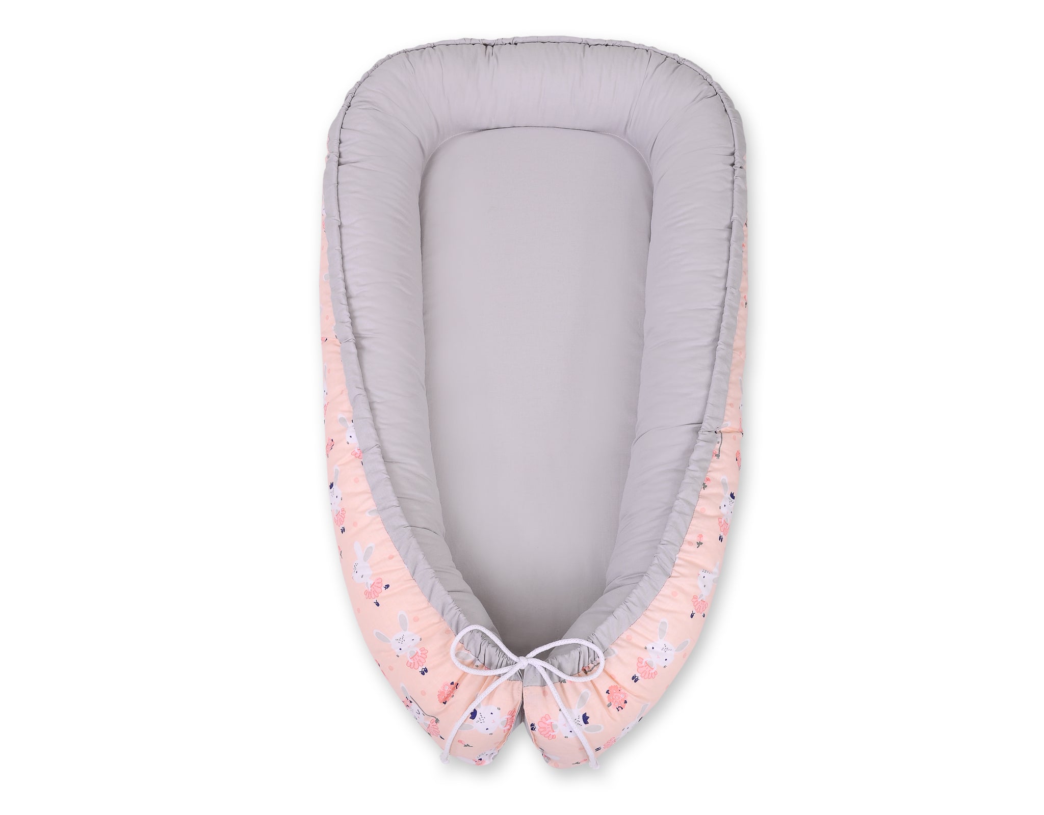 Baby nest double-sided Premium Cocoon for infants BOBONO- ballerinas pink