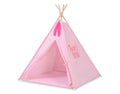 Teepee tent for kids +play mat + decorative feathers - pink
