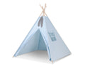 Teepee tent for kids + decorative feathers - blau