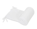 Universal muslin cot bumper 180x30 cm - white