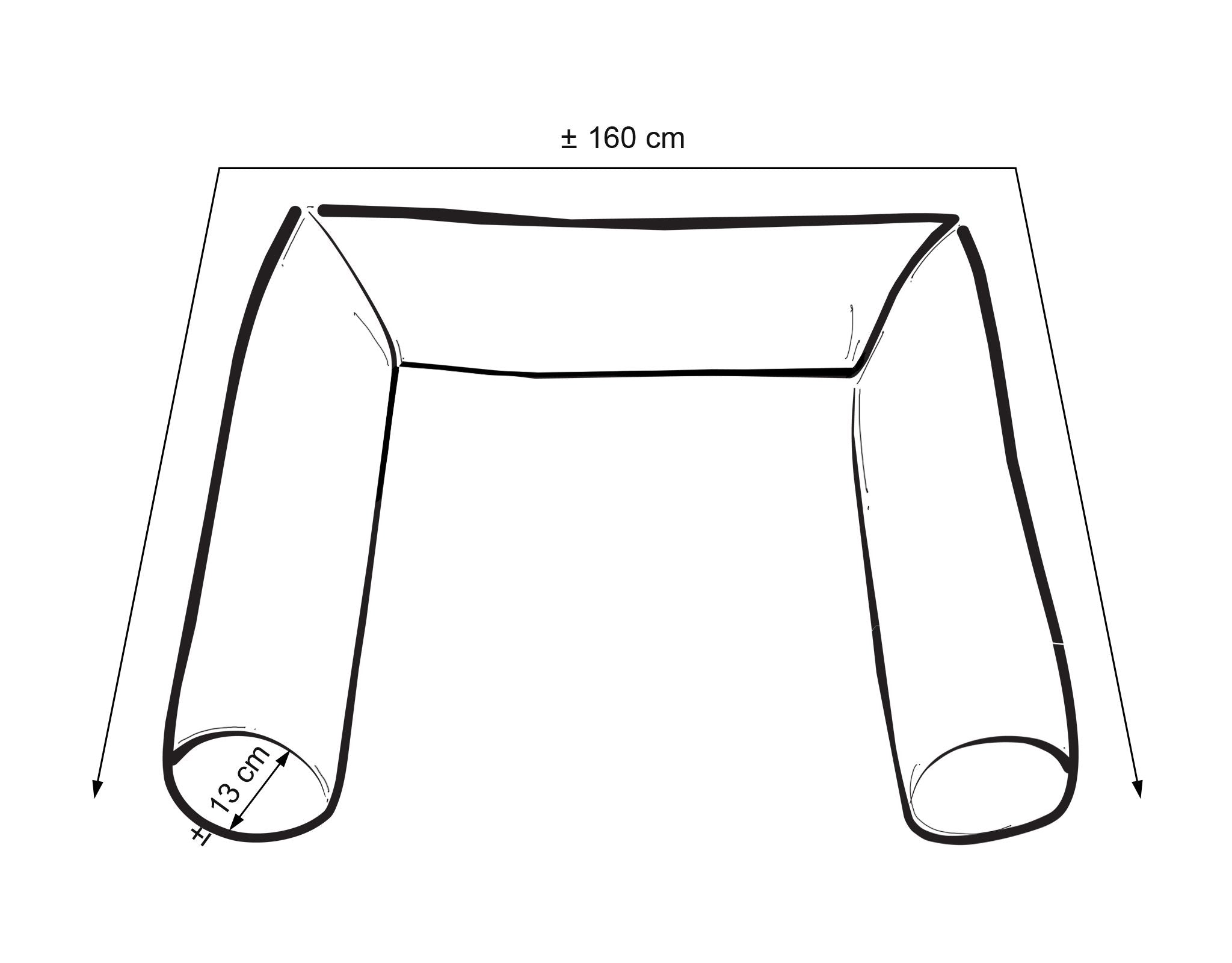 Roller bumper for baby bed - balloons
