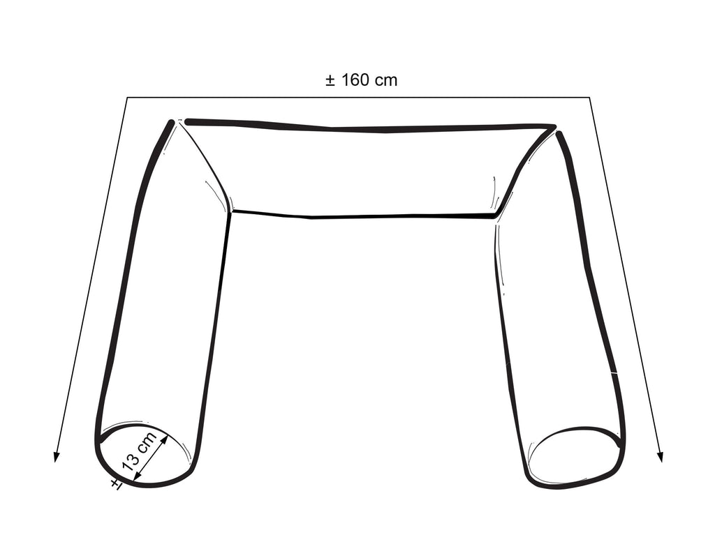 Roller bumper for baby bed - sepia roses