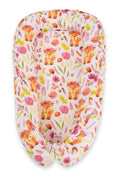 Baby nest double-sided Premium Cocoon for infants BOBONO- fox in a wreath