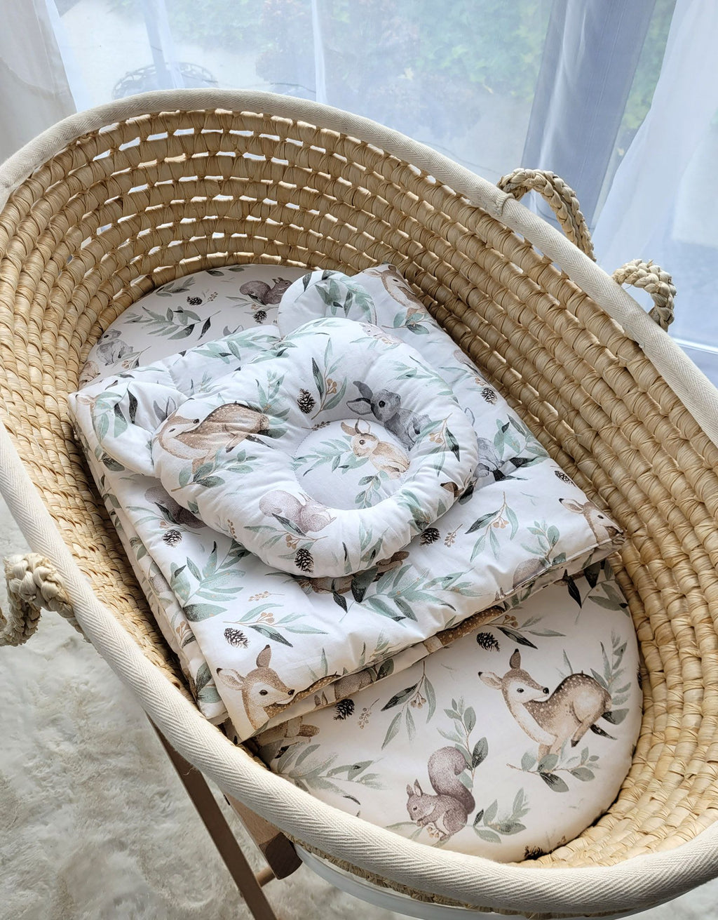 Duvet with pillow Teddy - 2pcs set - woodland olive