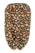 Baby nest double-sided Premium Cocoon for infants BOBONO- fox family on the green