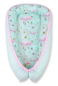 Baby nest double-sided Premium Cocoon for infants BOBONO- moons mint