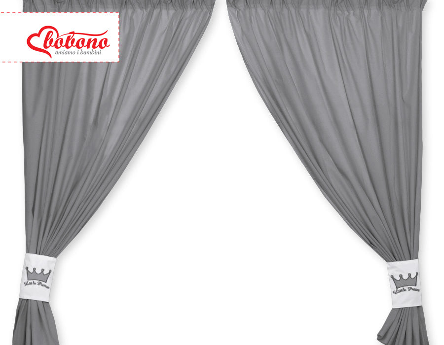 Curtains for baby room- Little Prince/Princess anthracite