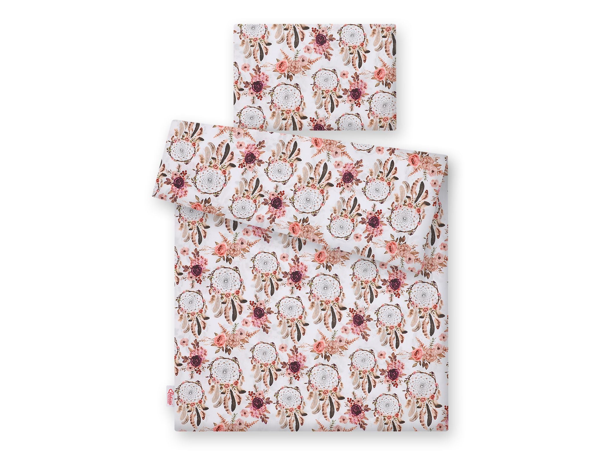 Baby cotton bedding set 2-pcs 135x100 cm- flower dream catchers