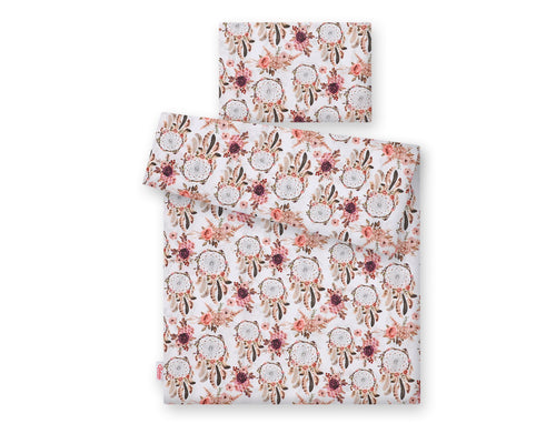 Baby cotton bedding set 2-pcs 135x100 cm- flower dream catchers
