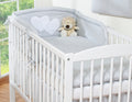 Bedding set 3-pcs 120x90 - Hanging Hearts grey
