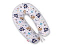 Cotton  pillowcase for pregnancy pillow Longer - Navy blue bears