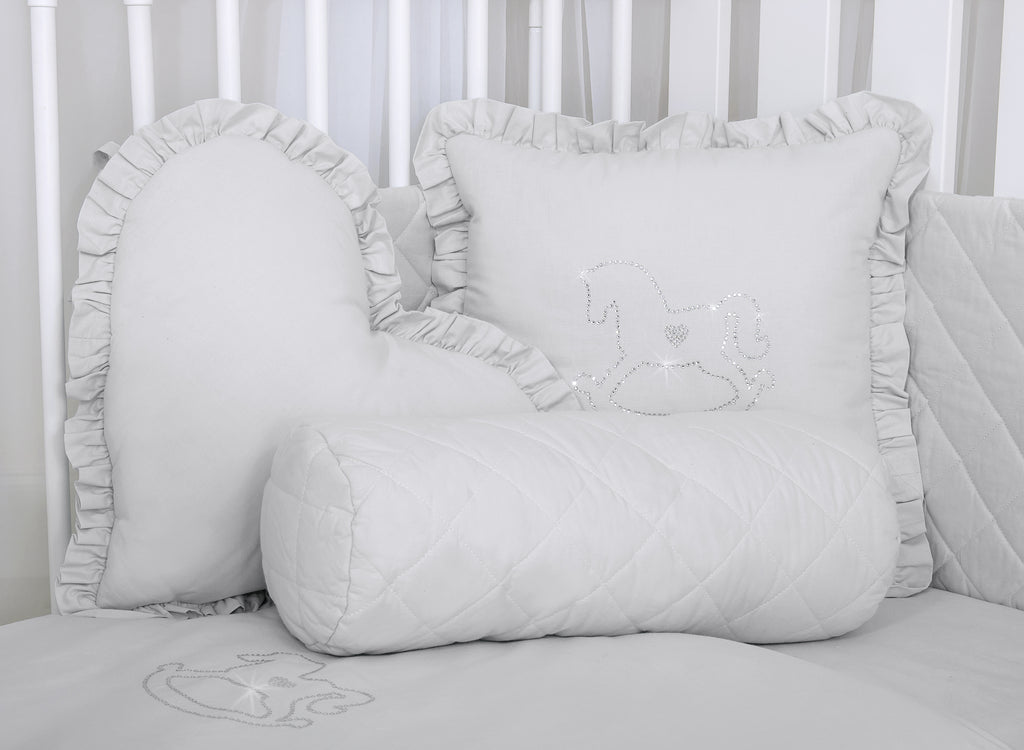 Decorative roller pillow - gray