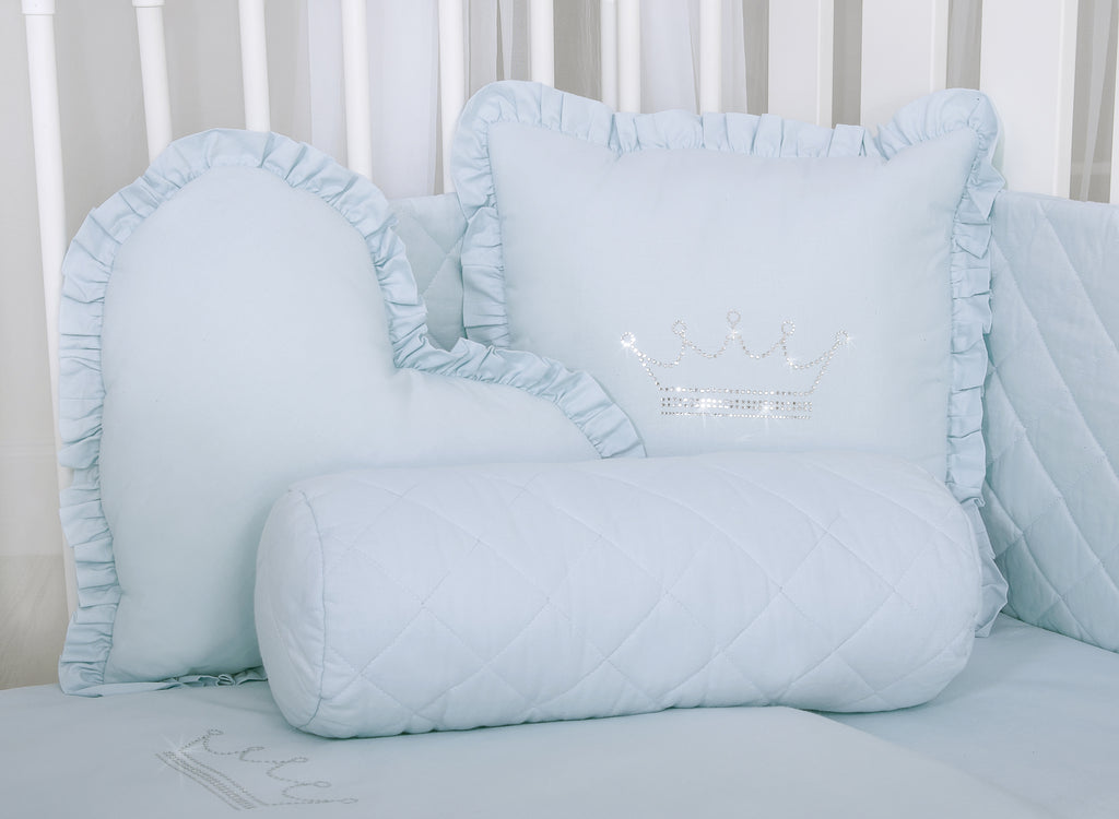 Decorative roller pillow - blue