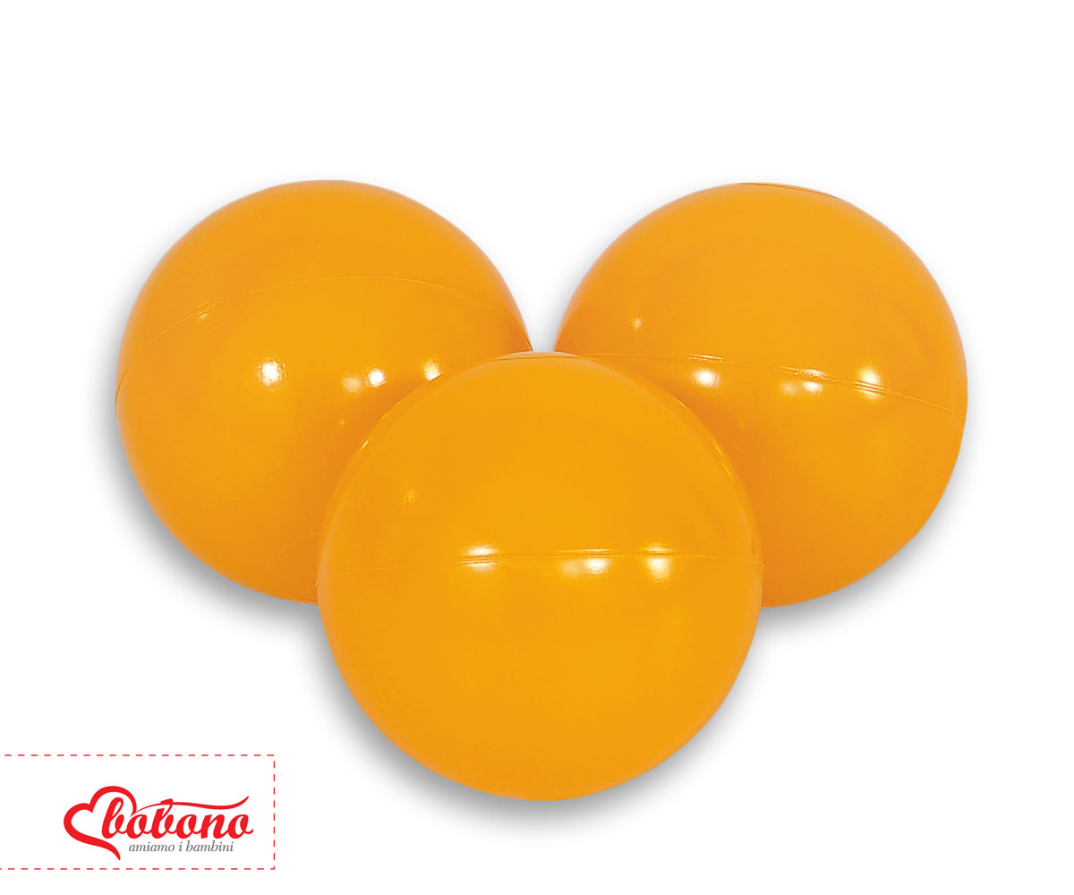 Plastic balls for the dry pool 50pcs - honey yellow