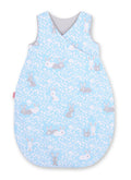 Cotton sleeping bag for children, size M, 3-12 months, TOG 2.5, all-season - blue rabbits