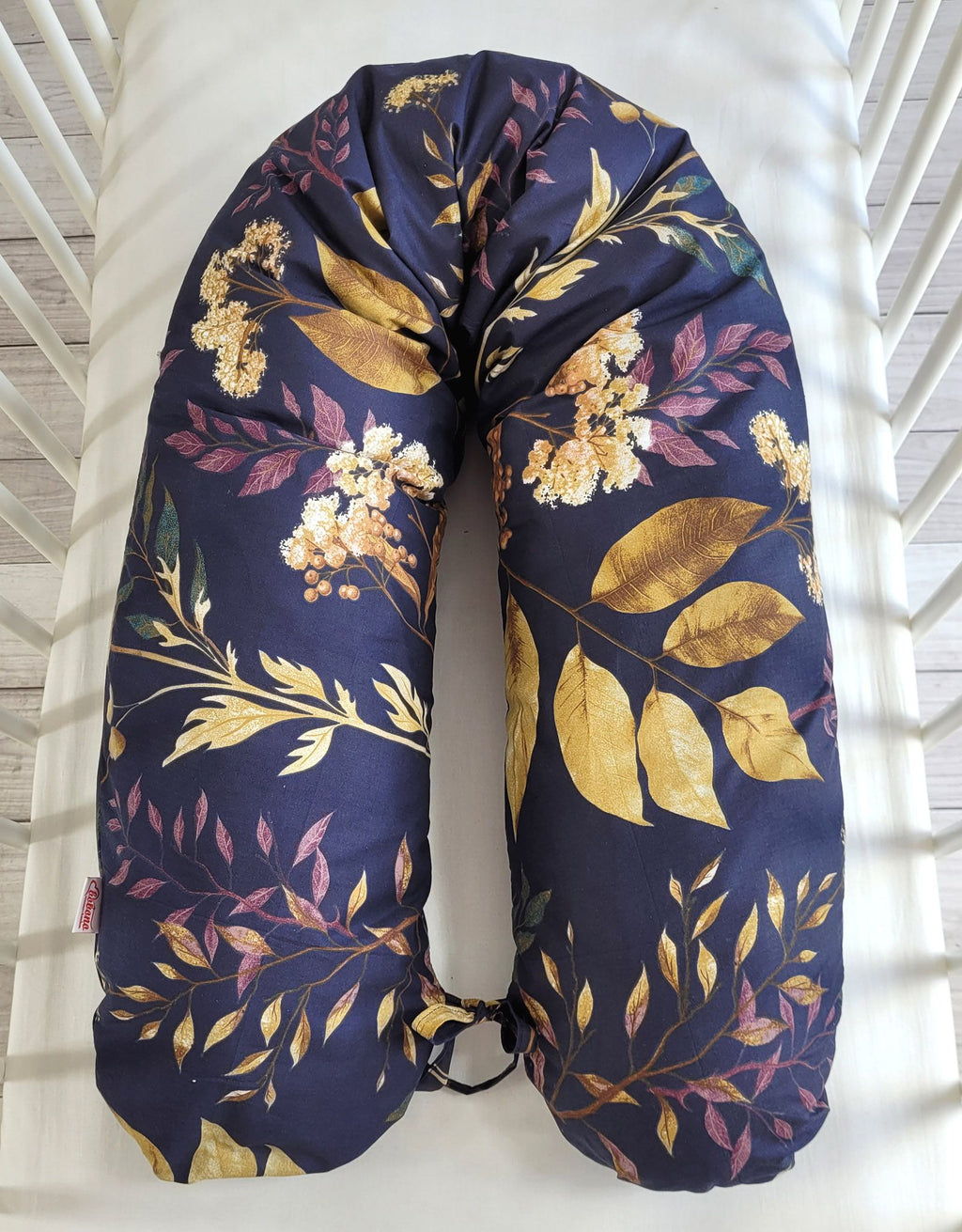 Pregnancy pillow- Longer, removable pillowcase - Floristic